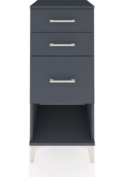 Hyperion Komodin 3 Çekmeceli 44x44x106 Antrasit-antrasit Antrasit
