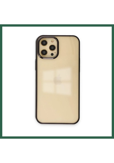 Bezos İphone 12 Pro Max Kılıf Element Silikon - Siyah Bzs01