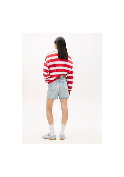 Tommy Hilfiger Kadın Mom Şort-16314 Açık Mavi