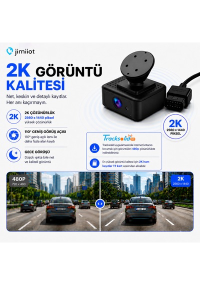 Jimiiot Jimi Iot Jc182 4g Canlı İzlemeli Araç Kamerası Ve Gps Takip Sistemi