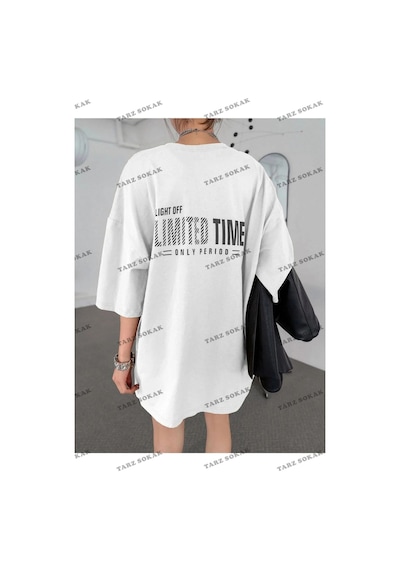 Startmore Unisex Limited Baskılı Oversize Bisiklet Yaka Penye Siyah