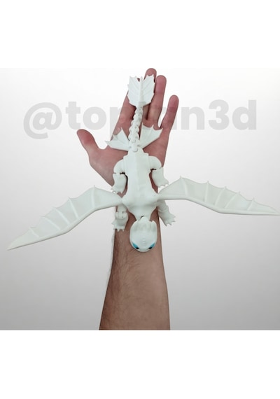 Mega Boy Ejderhanı Nasıl Eğitirsin Işığın Öfkesi - Light Fury Figür - 25cm