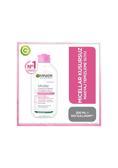 Garnier Micellar Kusursuz Makyaj Temizleme Suyu 200 Ml