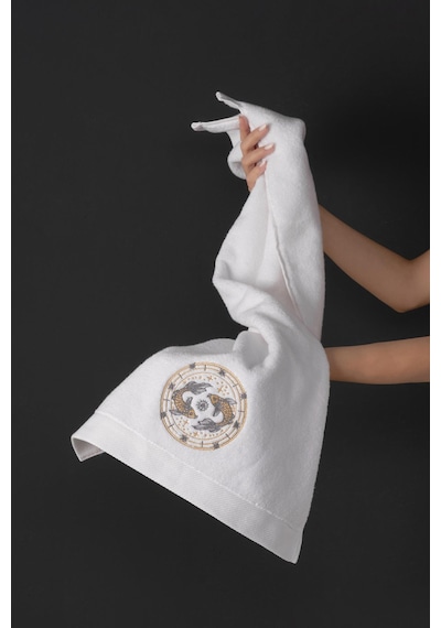 Varol %100 Microcotton Üst Kalite Havlu Seti Burç Nakışlı Balık-standart Balık Diğer