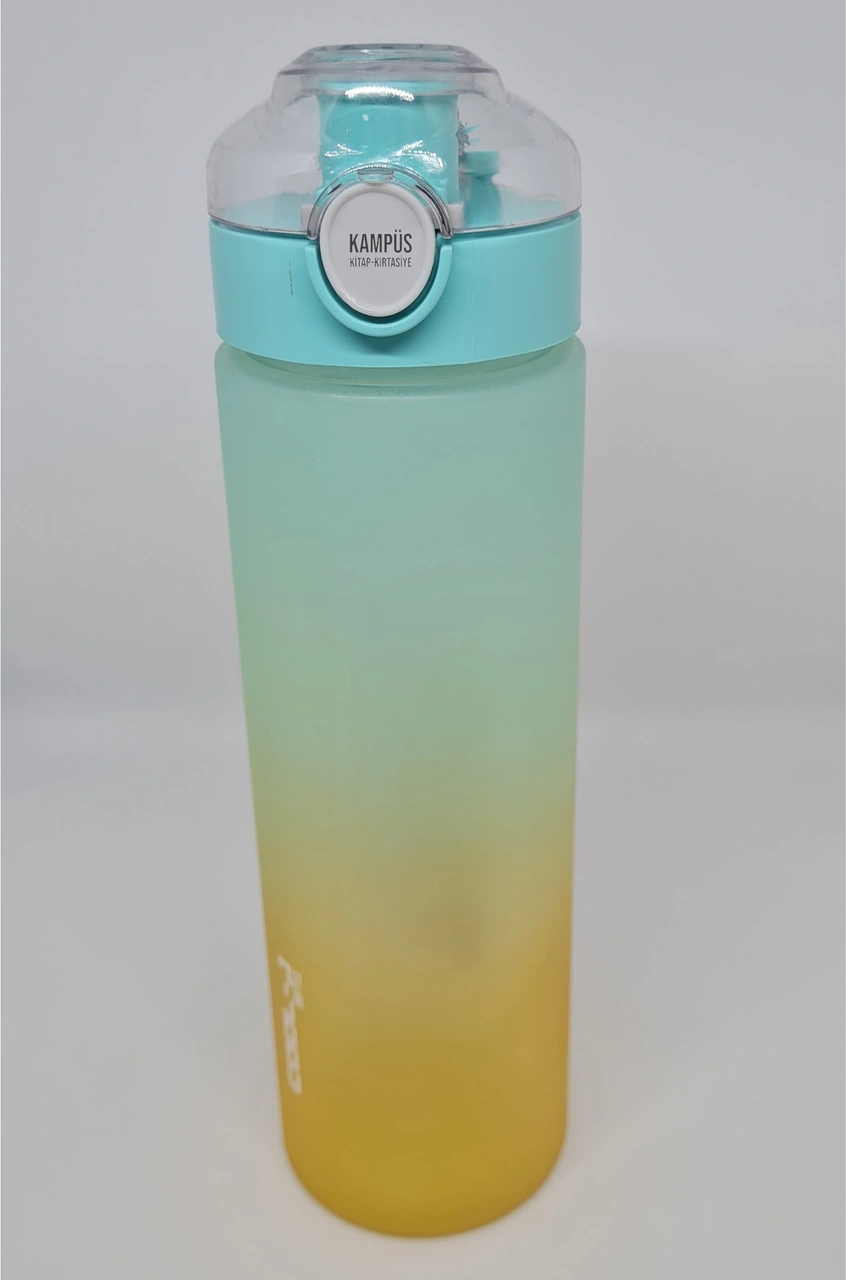Cool-j Spring Sporcu 630cc Mavi-sarı Çift Renk Tritan Matara Sarı - Mavi