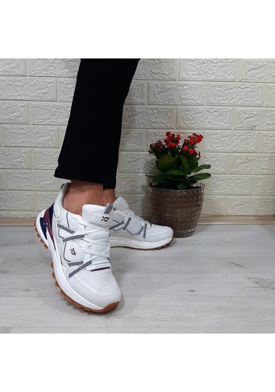 M.p. 1642 Beyaz Memoryfoam Kaydırmaz Rahat Spor Ayakkabı Beyaz
