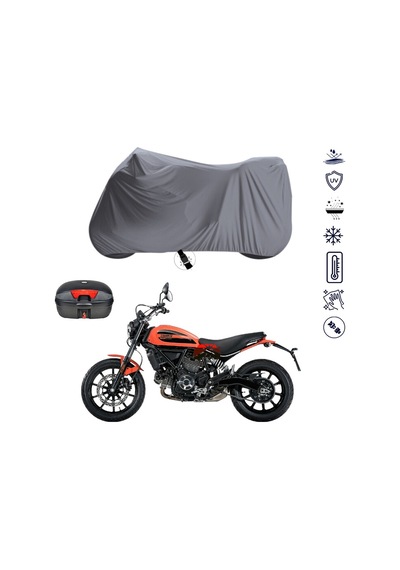 Ducati Scrambler Sixty 2 Arka Çanta Uyumlu Motosiklet Branda Su Geçirmez Motor Branda