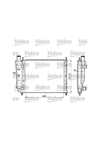 Fiat Marea 1996-2007 Arası 1.6 100 16v, 1.6, 1.6 100 16v Bipower Valeo Marka Su Radyatörü