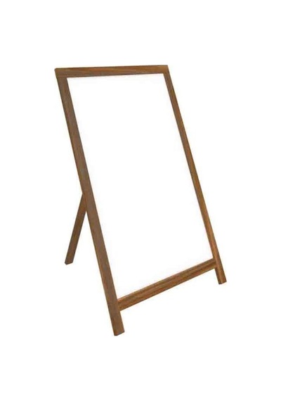 Panda 50x70 Cm Lüx Ahşap Ayaklı Yazı Tahtası Beyaz Pan337