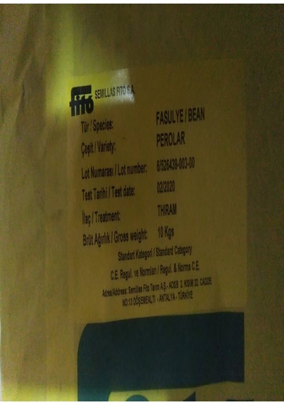 Fito Perolar Fasulye Tohumu 1 KG Yaklaşık 3000 Adet