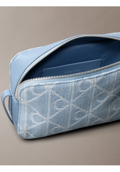 Calvin Klein Amblemli Tamamı Baskılı Denim Kamera Kadın Mavi Çapraz Çanta Lv04f3430g-ybz
