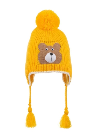 Benitto Kids Kitti 4-8 Yaş Erkek Çocuk Bere Sarı