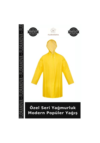 Floranova Özel Seri Yağmurluk Modern Popüler Yağış Çok Renkli