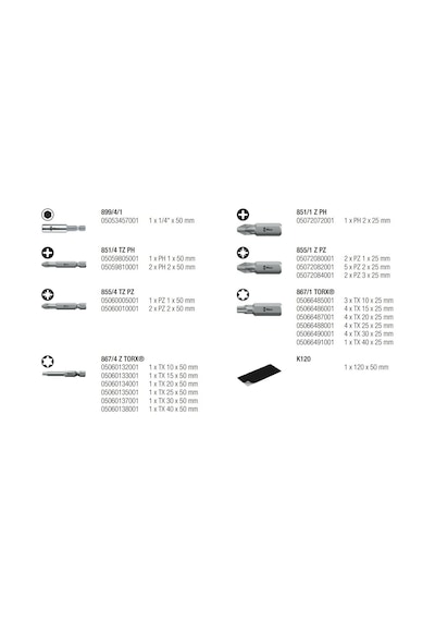 Wera Bits Seti Bit-Safe 43 Universal 1 05057450001