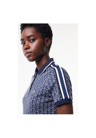 Lacoste Slim Fit Polo T-shirt Kadın Polo Yaka Tişört Lacivert