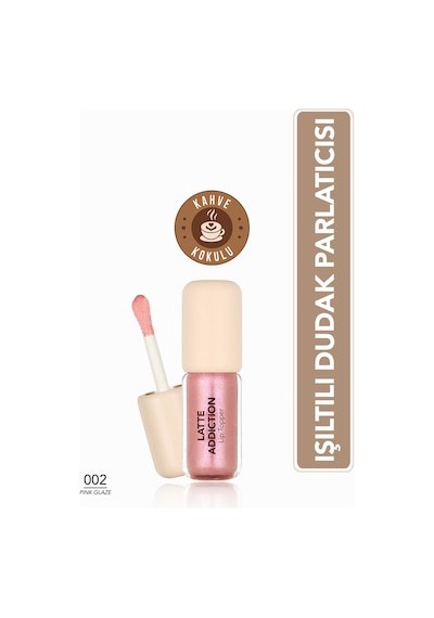 Flormar Latte Besleyici Etkili & Kahve Aromalı Dudak Parlatıcısı 002 Pink Glaze
