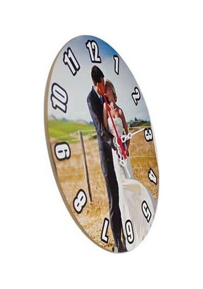 Sublimasyon Eko.mdf Yuvarlak Saat 28 Cm Çok Renkli