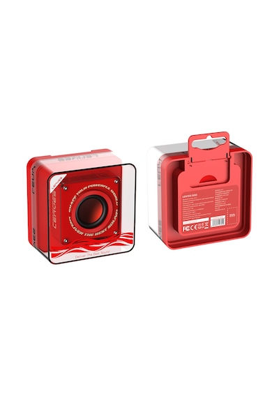 Lenyes S222 Mini Tws Kablosuz Bluetooth Hoparlör V5.3 5w Kırmızı