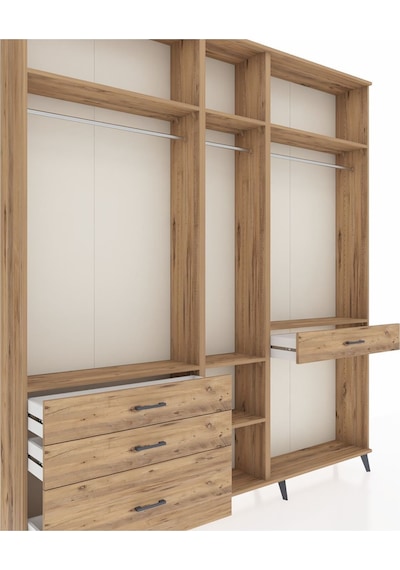 Arges Dolap 7 Raflı 4 Çekmeceli 3 Askılı 220x30x243 Çam-çam/çam Atlas Çam/atlas Çam Arges Dolap 7 Raflı 4 Çekmeceli 3 Askılı 220x30x243 Çam-çam/çam Atlas Çam/atlas Çam