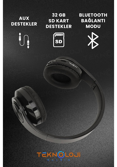 Teknoloji Gelsin B39 Bluetooth 5.4 Kulaküstü Kulaklık