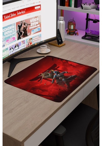 Assasin's Creed Kaymaz Dikişli Kauçuk Oyuncu Mousepad V1 - 48x40 Xl Gaming Mouse Pad Fare Altlığı