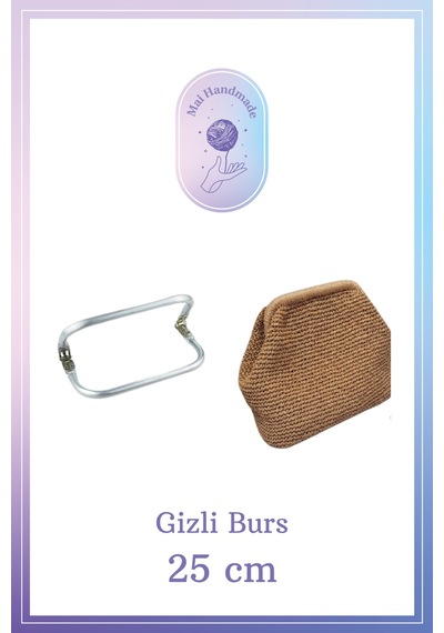 Mai Handmade Hobby Ve Örgü Evi Gizli Burs Çanta Aksesuarı Gizli Burs Çanta Aparatı 25 Cm