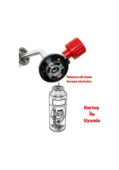 Gaz Ayarlı Pürmüz Kartuş Şaloma Butan Bütan Propan Gaz Başlığı Dragon Mangal Ateş Başlatıcı 1 Adet