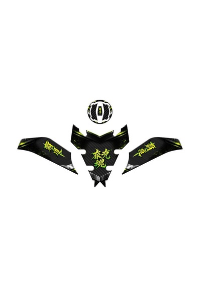 Kawasaki Versys 1100 2025 Uyumlu Tank Pad Set 001 Çok Renkli