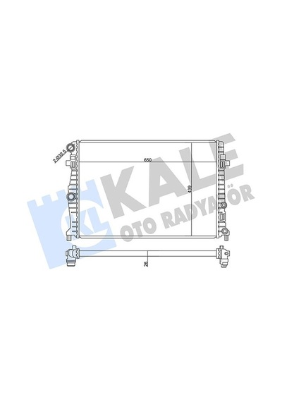 Kale 358940 Motor Su Radyatörü - Skoda Scala 2019- 1.0 Tdi Dizel 2q0121253a - 2q0121253k