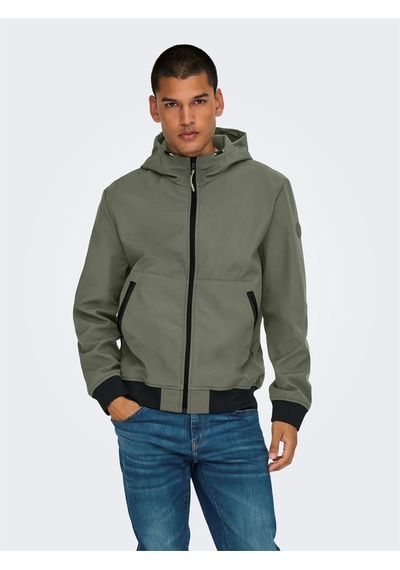 Only & Sons Onsbowıe Softshell Bomber Noos Erkek Gri Mont - 22029276