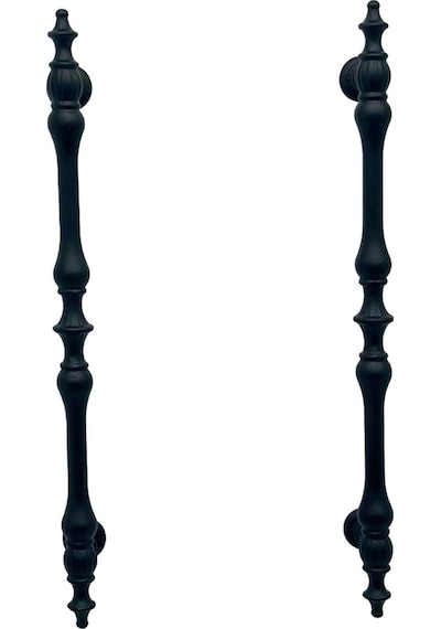 Şehzade Mat Siyah Mobilya Dolap Mutfak Çekmece Kulpu 160 Mm 1 Adet