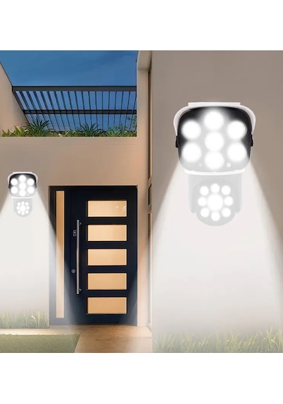 2178t 2 Kamera Görünümlü Güneş Enerjili Bahçe Aydınlatması Solar