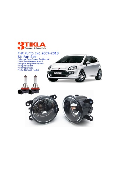 Fiat Punto Evo 2009 Sis Farı Set Oem: 8200074008