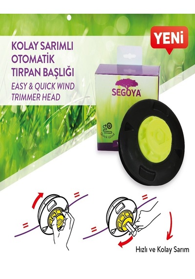 Kolay Sarım Otomatik Tırpan Başlığı Plastik Zırhlı
