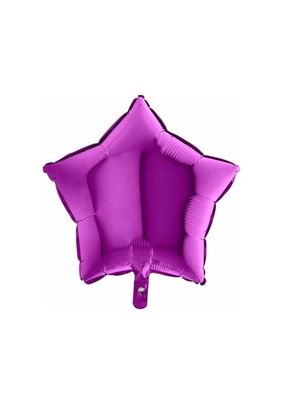 Yıldız Folyo Balon, 45 Cm - Mor Mavi