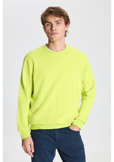 AC&Co / Altınyıldız Classics Erkek Acı Sarı Standart Fit Normal Kesim Bisiklet Yaka Pamuklu Sweatshirt Neon Sarı AC&Co / Altınyıldız Classics Erkek Acı Sarı Standart Fit Normal Kesim Bisiklet Yaka Pamuklu Sweatshirt Neon Sarı