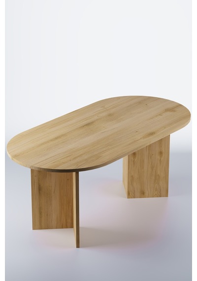 Harmony Nara Sadece Masa Oval Masa 180x75x90 Cm Cadiz - Modern Tasarım Kahverengi
