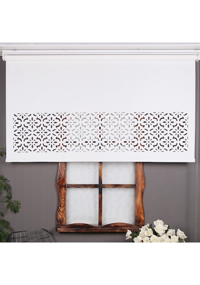 Lazer Kesim Stor Perde - Kalın Mat Model (471164729)