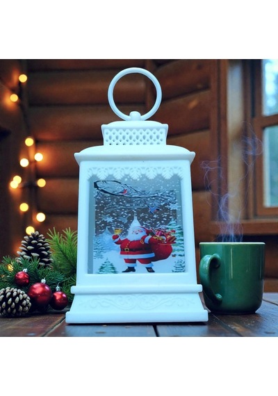 Vıp Beyaz Noel Baba Yılbaşı Feneri Gün Işığı Led Işıklı Fener Yılbaşı Hediyeleri Yılbaşı Süsleri