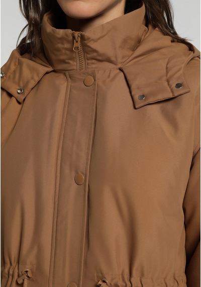 Colin's Colins Regular Fit Kadın Kahverengi Yağmurluk Cl1081122 Q1.v1 Cml Camel