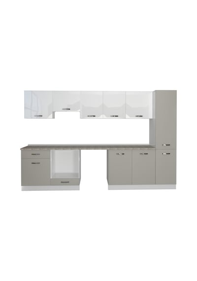 Decoraktiv Elite 325 Ankastre Fırın Modüllü Mdf Hazır Mutfak Dolabı - Tezgah Dahil - Kumtaşı - Beyaz Bej Decoraktiv Elite 325 Ankastre Fırın Modüllü Mdf Hazır Mutfak Dolabı - Tezgah Dahil - Kumtaşı - Beyaz Bej