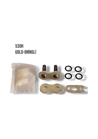 Zincir Kilidi 530h Kalın Oringli / Gold - Muhtelif