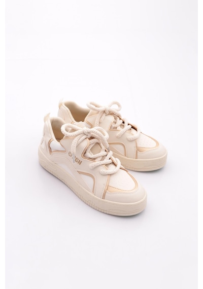 Dgn B10750 Kadin Sneakers Ayakkabi Gold