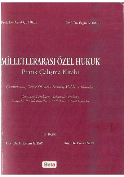 Milletlerarası Özel Hukuk Pratik Çalışma Kitabı 13.baskı