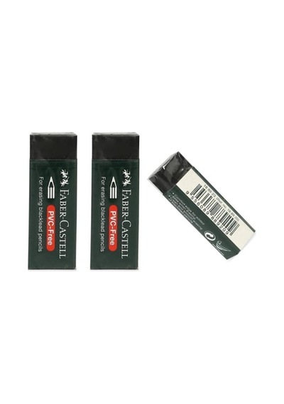 Faber Castell Kopya - Pvc Free No:20 Büyük Boy Siyah Silgi 3 Adet