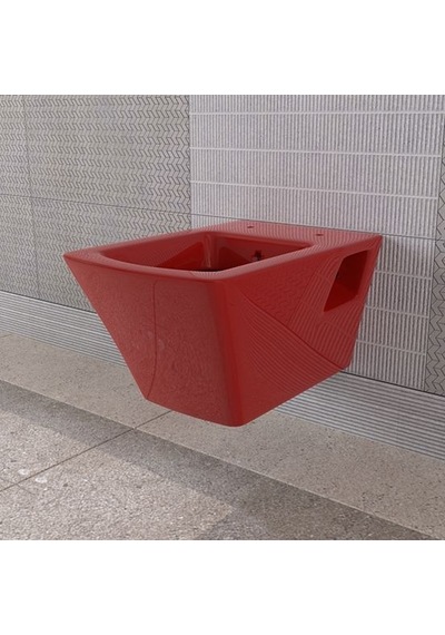 Lucco Loop 53 CM Asma Klozet Kırmızı