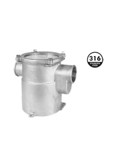 Deniz Suyu Filtresi 316 Krom Ø 1 ½" Ebat Ø143x200h Mm