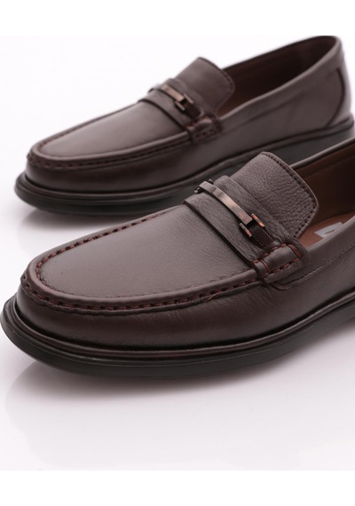 Dgn 2385 Erkek Loafer Ayakkabi Kahve