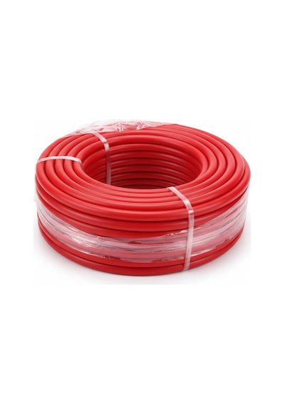 100 Metre Rulo Direnç Bandı - 10mm Çap 9kg Orta-sert Seviye - Profesyonel Fitness Ve Pilates Lastiği Kırmızı Kırmızı