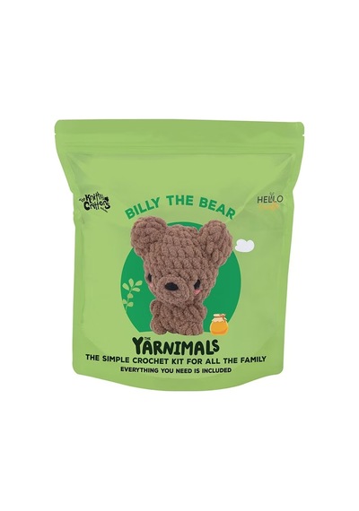 Bakgelal Amigurumi Ayı Yapım Kiti Aile Ve Çocuk Aktivite Seti Başlangıç Seviyesi Tığ Örgü Seti